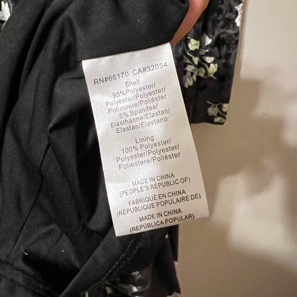 Anthropologie Hutch Velvet Square Neck Floral Midi Dress Sz XL - Picture 9 of 10